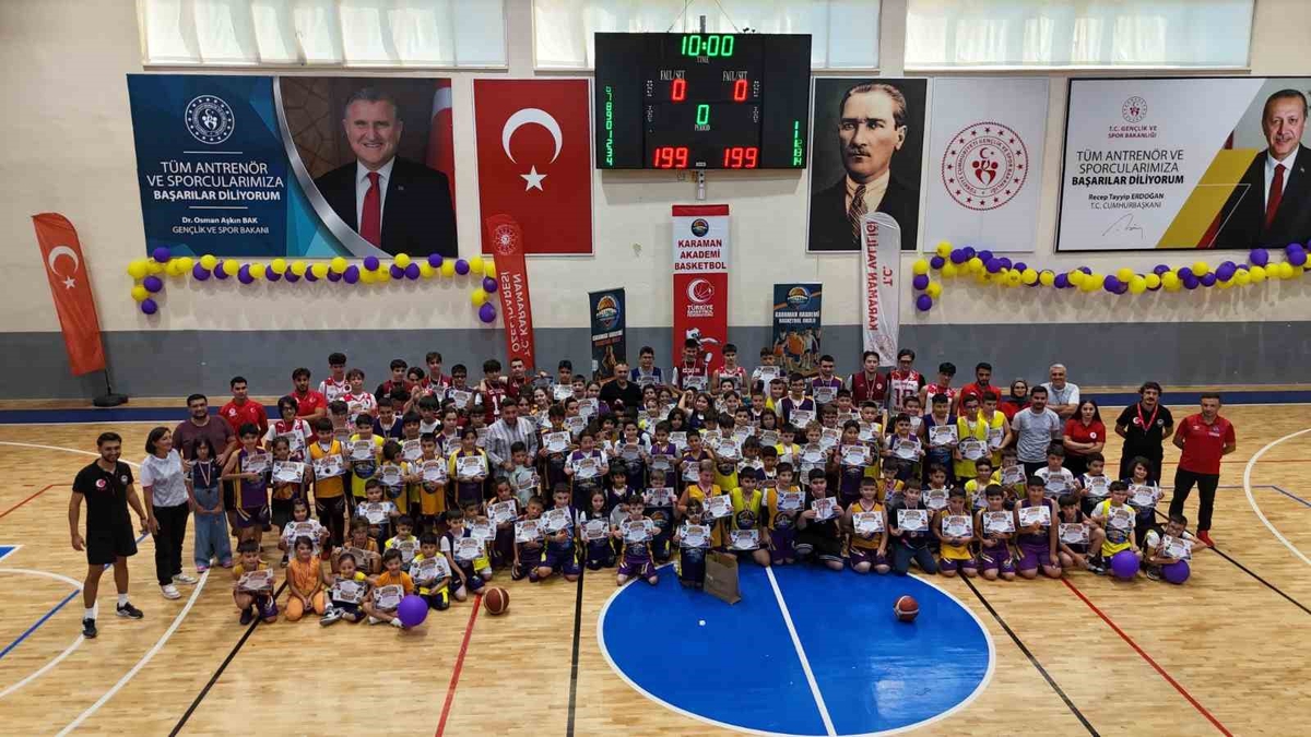 Karaman’da 'Altın Bilekler Basketbol Şöleni' düzenlendi