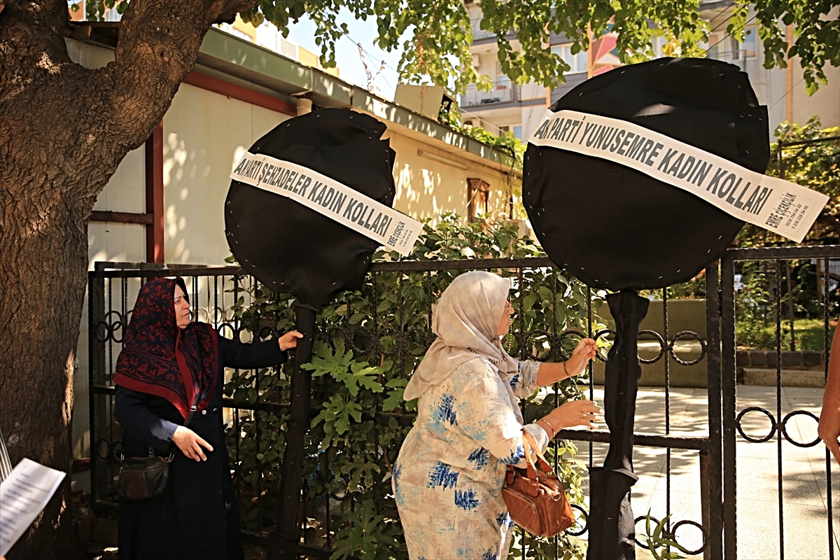 Manisa'da muhtarın sosyal medya paylaşımına AK Parti'den siyah çelenkli tepki