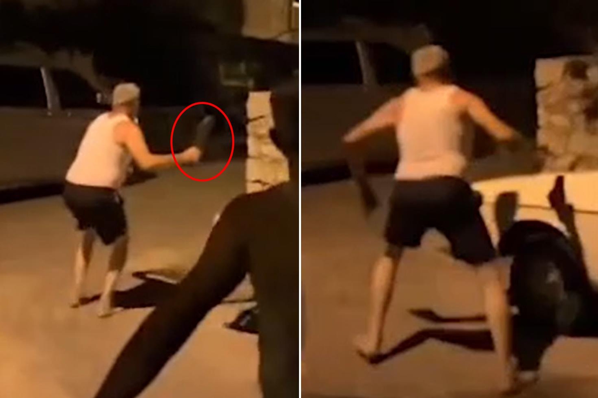 Avcılar bu kez hazırlıksız yakalandı! Çareyi terlik fırlatmakta buldu