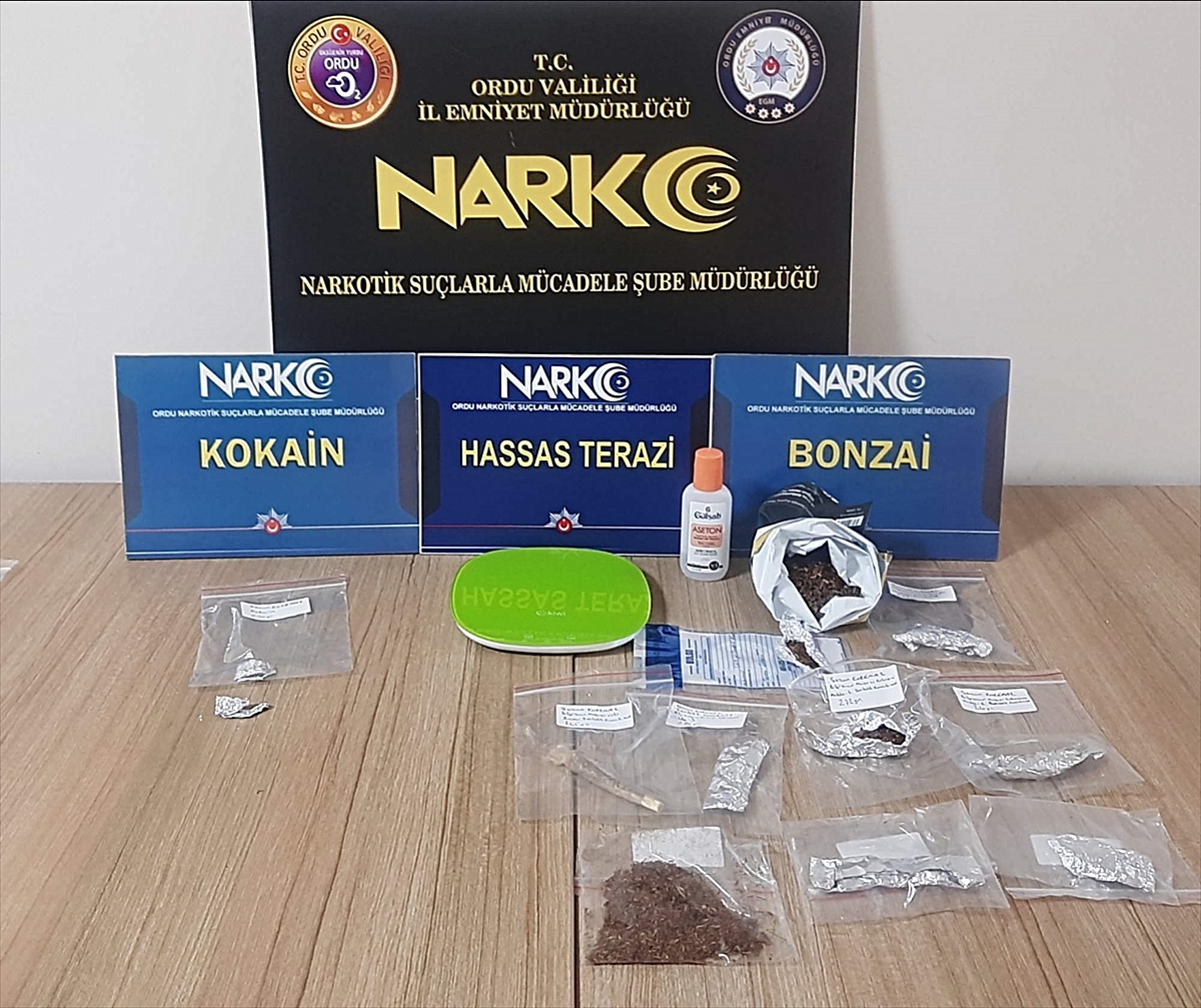 Ordu'da uyuşturucu operasyonunda 4 şüpheli tutuklandı