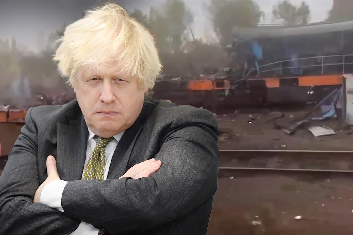 Rus İHA'sı Polonya sınırında treni vurdu! Boris Johnson kıl payı kurtuldu