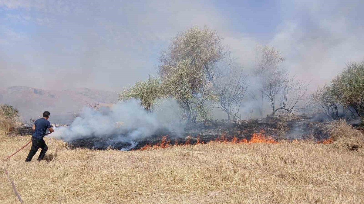 Saraykent’te 150 dönüm arazi yandı