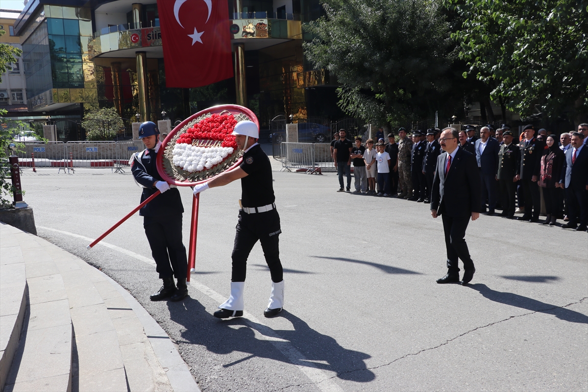 Siirt'te '14 Eylül Şeref Günü'nün 110. yıl dönümü törenle kutlandı