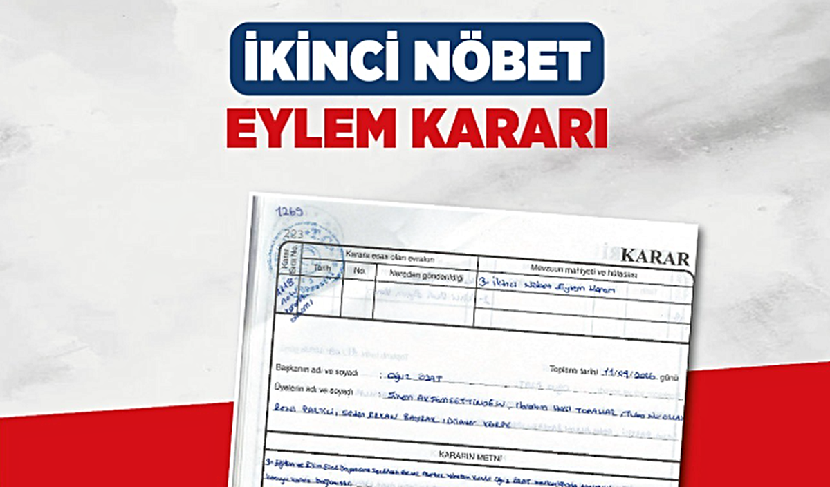 Eğitim Gücü Sen'den 'ikinci nöbet' için eylem kararı