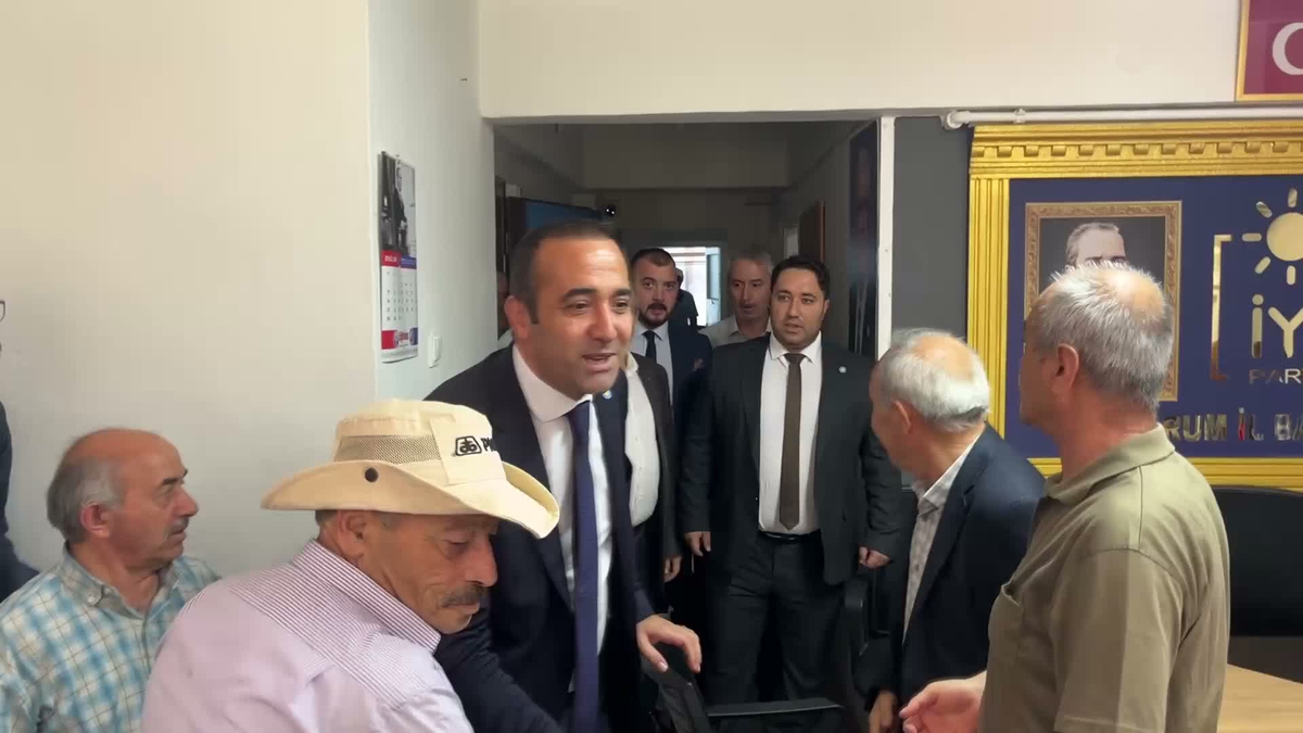 İYİ Partili Yılmaz Çorum’da konuştu: “Devlet çiftçiye borcunu acilen ödesin”
