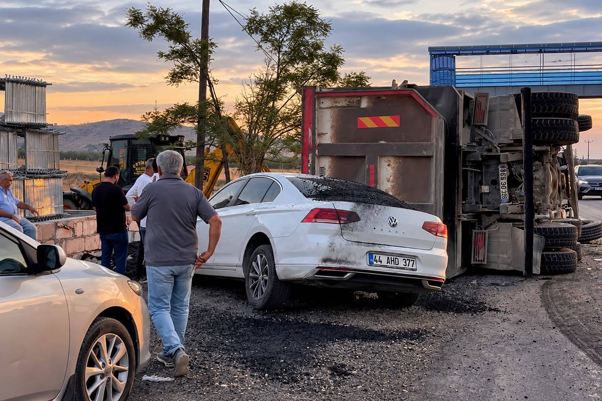 Malatya’da kamyonun çarptığı yaya ağır yaralandı