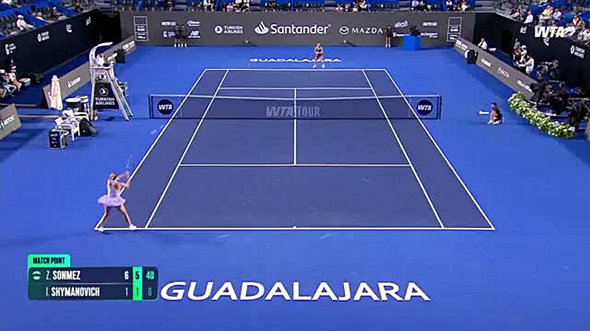 Milli tenisçi Zeynep Sönmez, Guadalajara Open'da ikinci tura yükseldi
