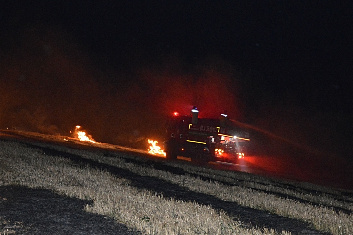 Samsun'da anız yangınında yaklaşık 150 dekar tarım arazisi zarar gördü