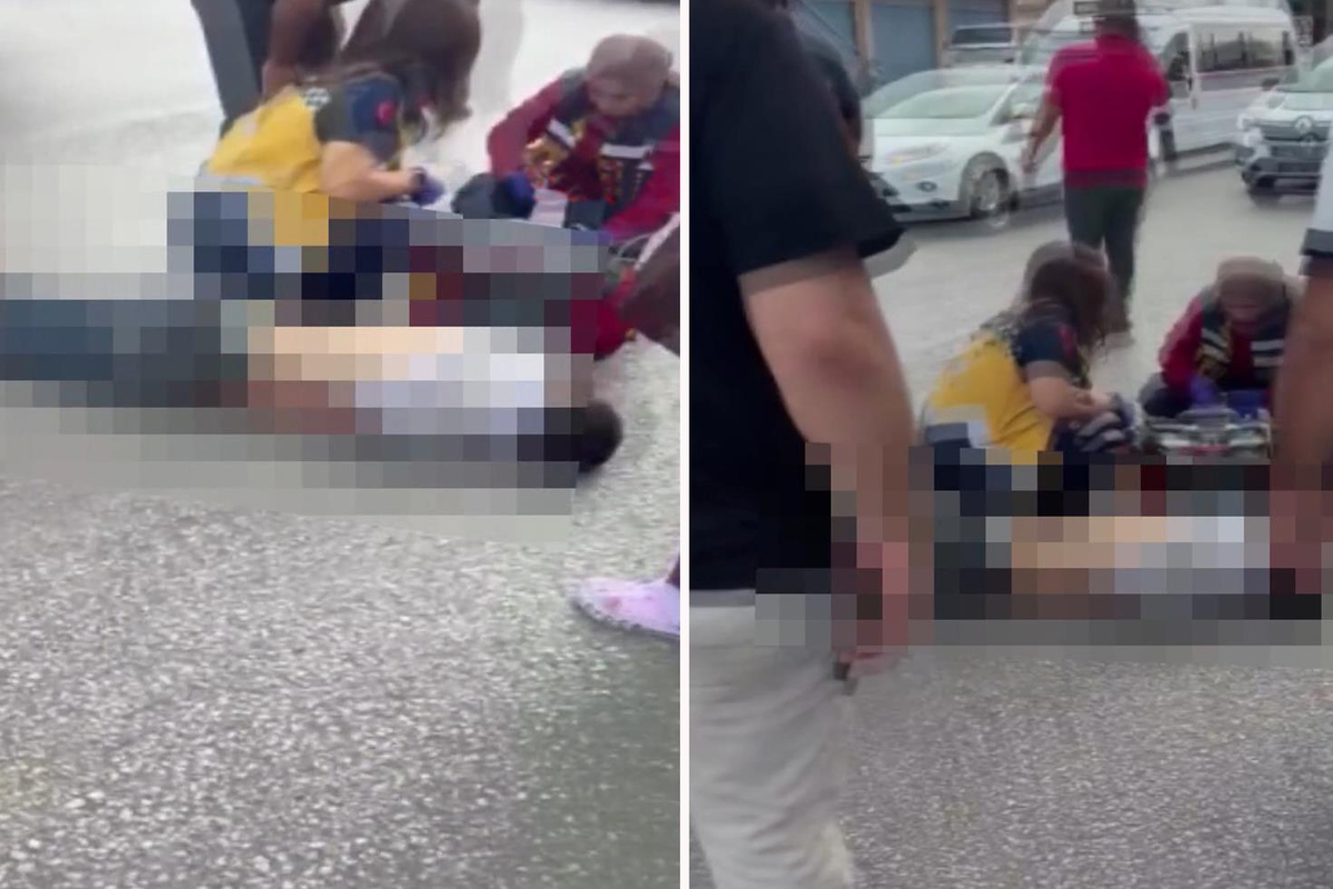 Yaya üst geçidinden caddeye düştü, minibüs çarpınca hayatını kaybetti