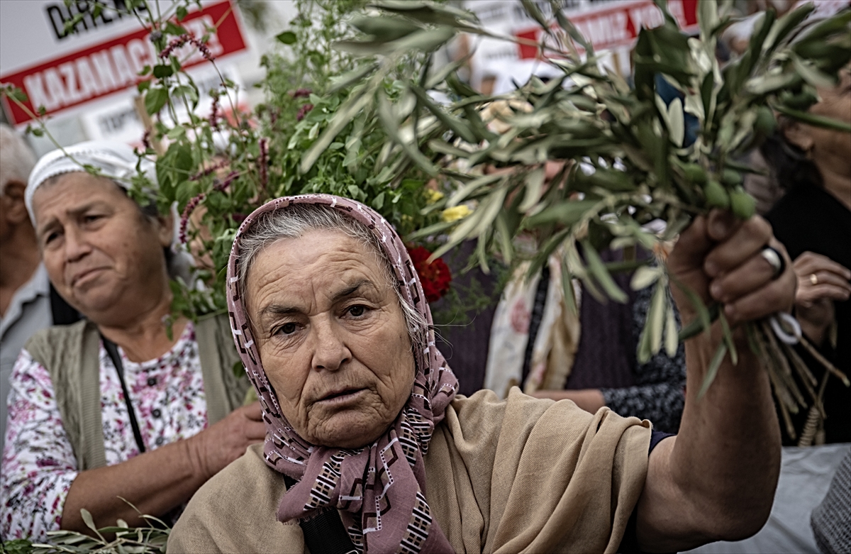 Milas'taki termik santrallere ilişkin dava öncesi Danıştay önünde açıklama
