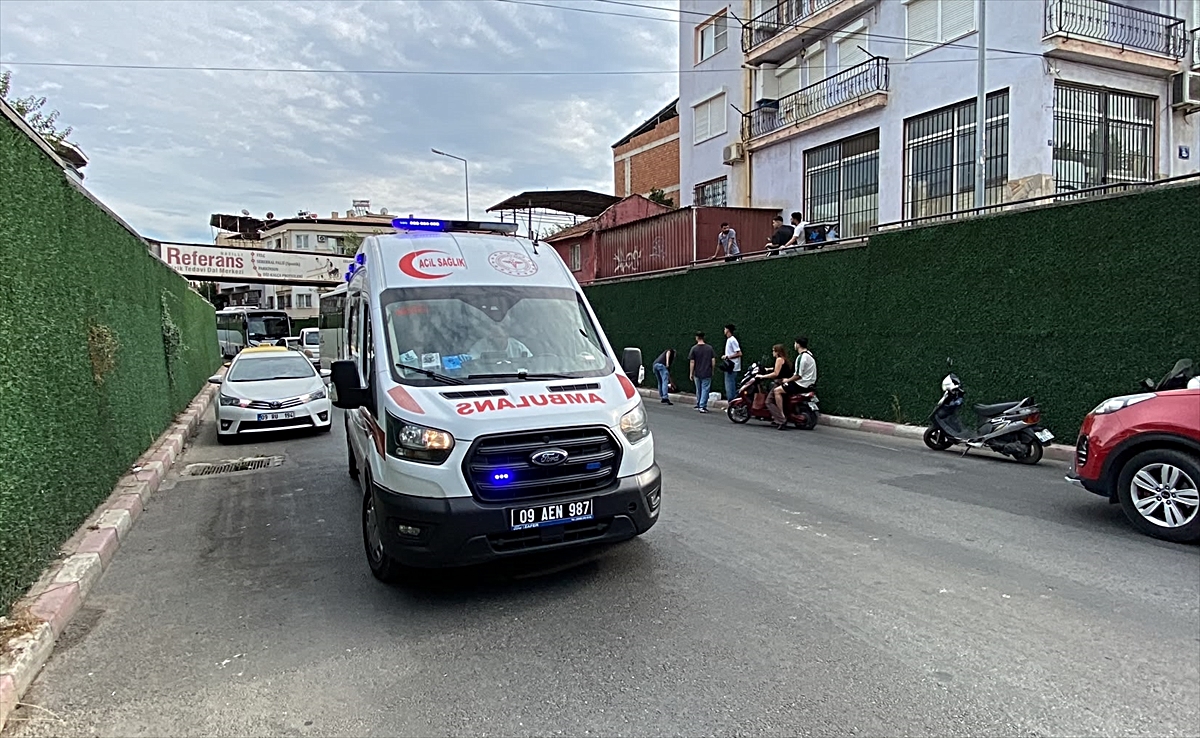 Nazilli'de devrilen motosikletteki çocuk yaralandı