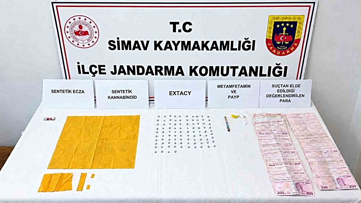 Simav’da uyuşturucu operasyonu