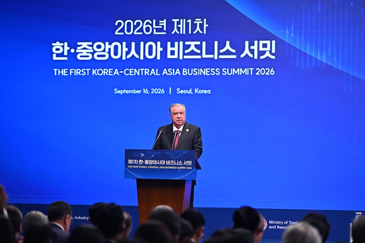 Tacikistan Cumhurbaşkanı Rahman'dan 'Orta Asya-Güney Kore İş Forumu'nda işbirliği çağrısı