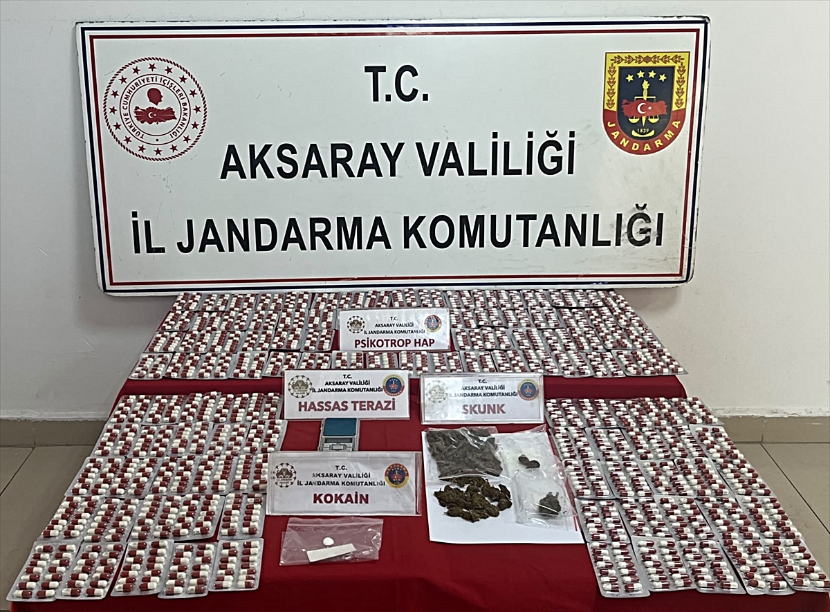 Aksaray'da uyuşturucu operasyonunda yakalanan 2 şüpheli tutuklandı
