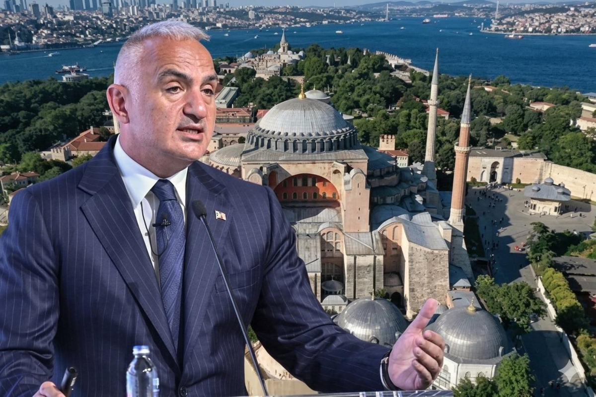 Ayasofya'nın altında 9 kilometrelik gizli dünya! Bakan Ersoy açıkladı