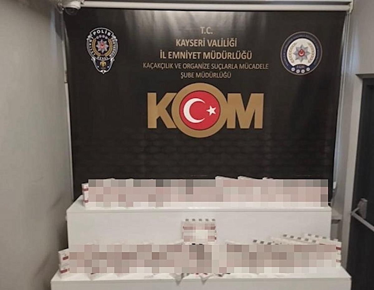 Kayseri’de sigara kaçakçılarına operasyon: 2 gözaltı