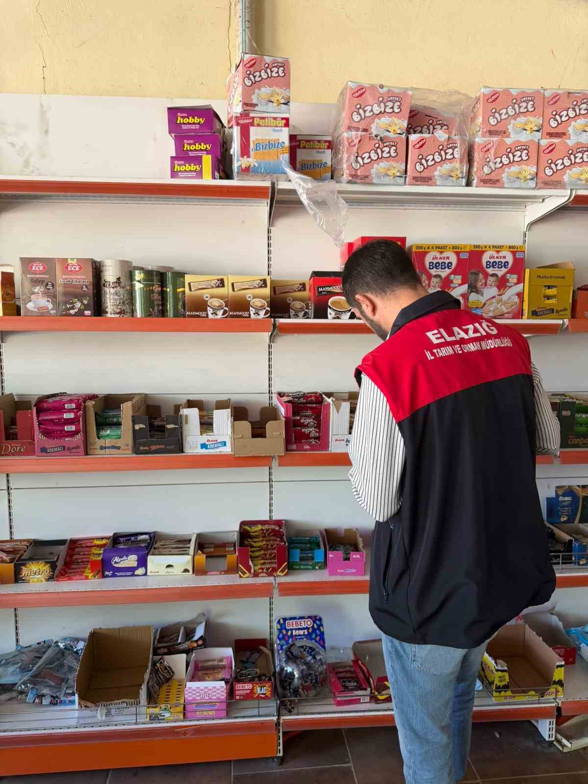 Palu’da marketlere gıda denetimi