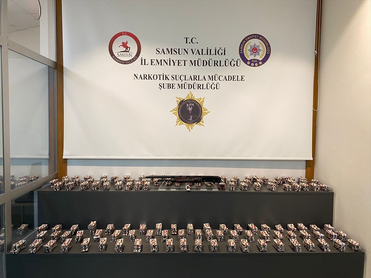 Samsun'da 13 bin 48 uyuşturucu hap ele geçirildi