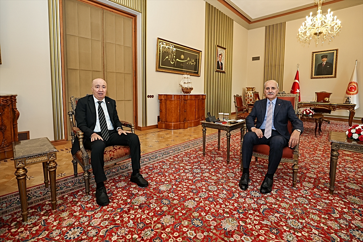 TBMM Başkanı Kurtulmuş, Cumhurbaşkanı Başdanışmanı ve 15 Temmuz Gazisi Aslan'ı kabul etti