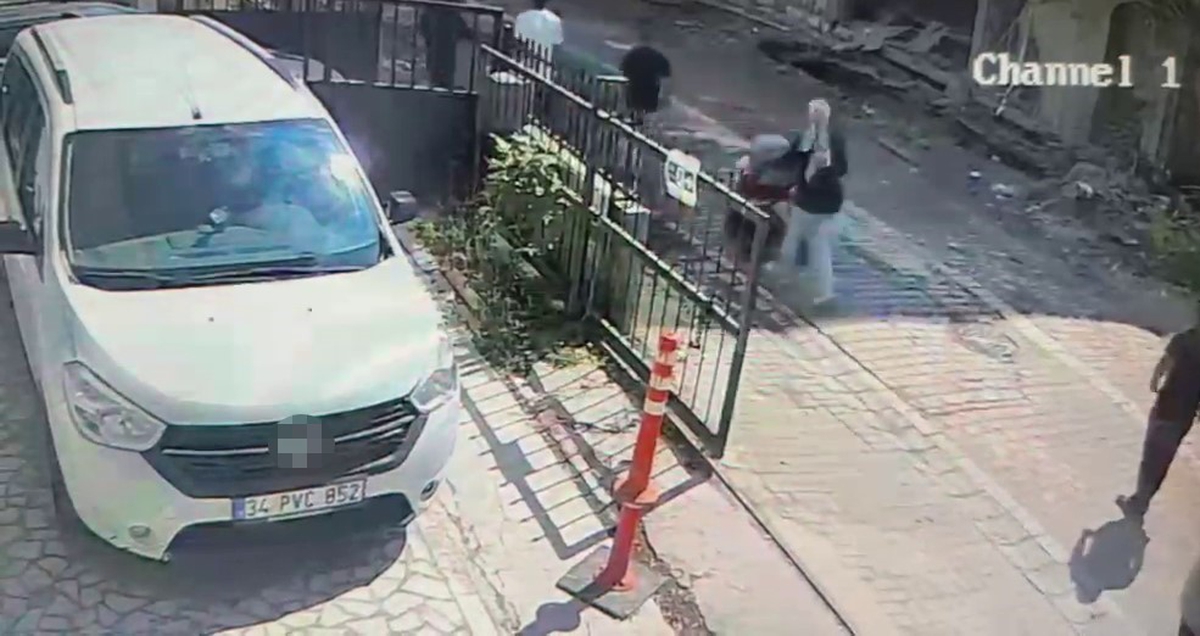 Avcılar’da faciadan saniyelerle kurtuluş kamerada