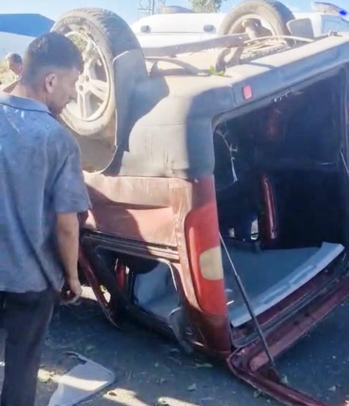 Erzurum’da takla atan araçta sürücü yaralandı
