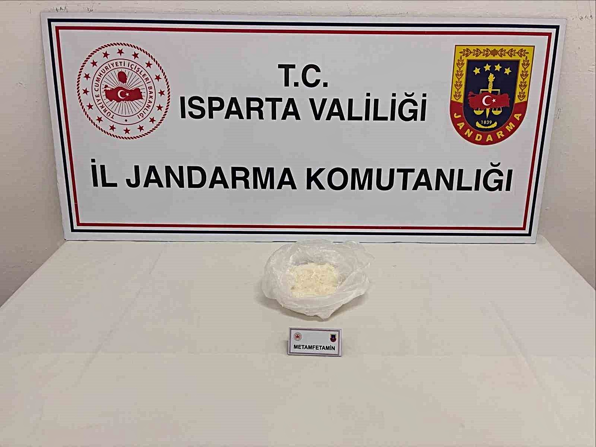 Isparta’da 300 gram metamfetamin ele geçirildi