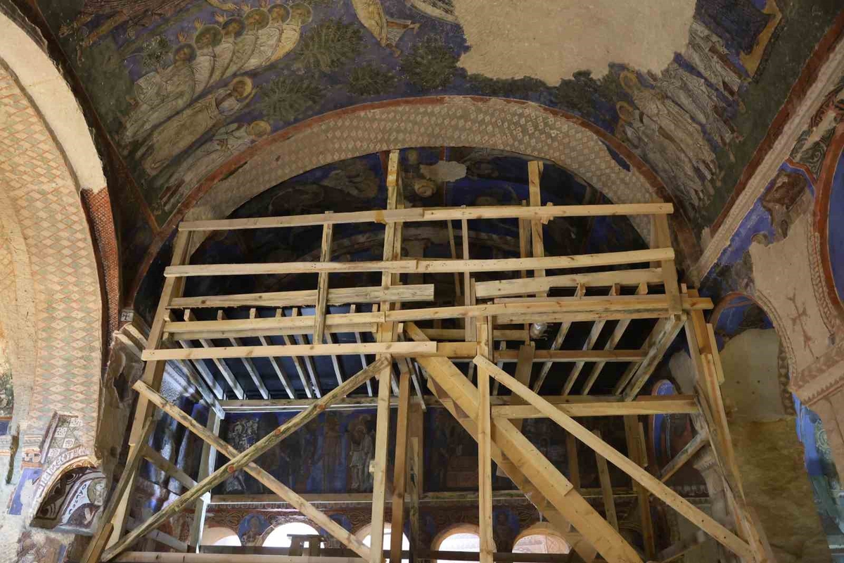 Kapadokya’daki duvar resimleri korunacak