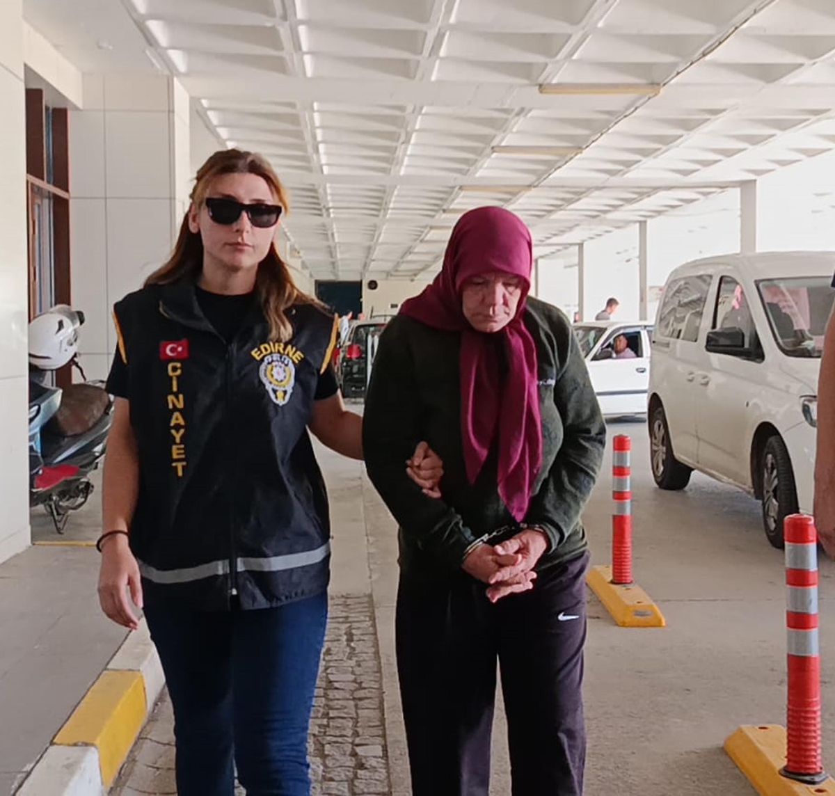 Keşan'da cinayet şüphelisi eş, Yunanistan sınırında yakalandıktan sonra tutuklandı
