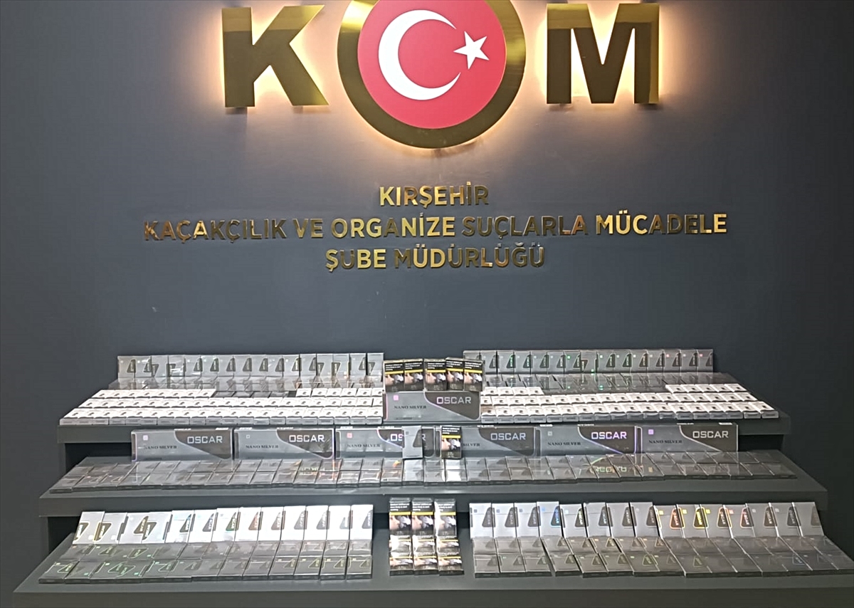 Kırşehir’de 460 paket gümrük kaçağı sigara ele geçirildi