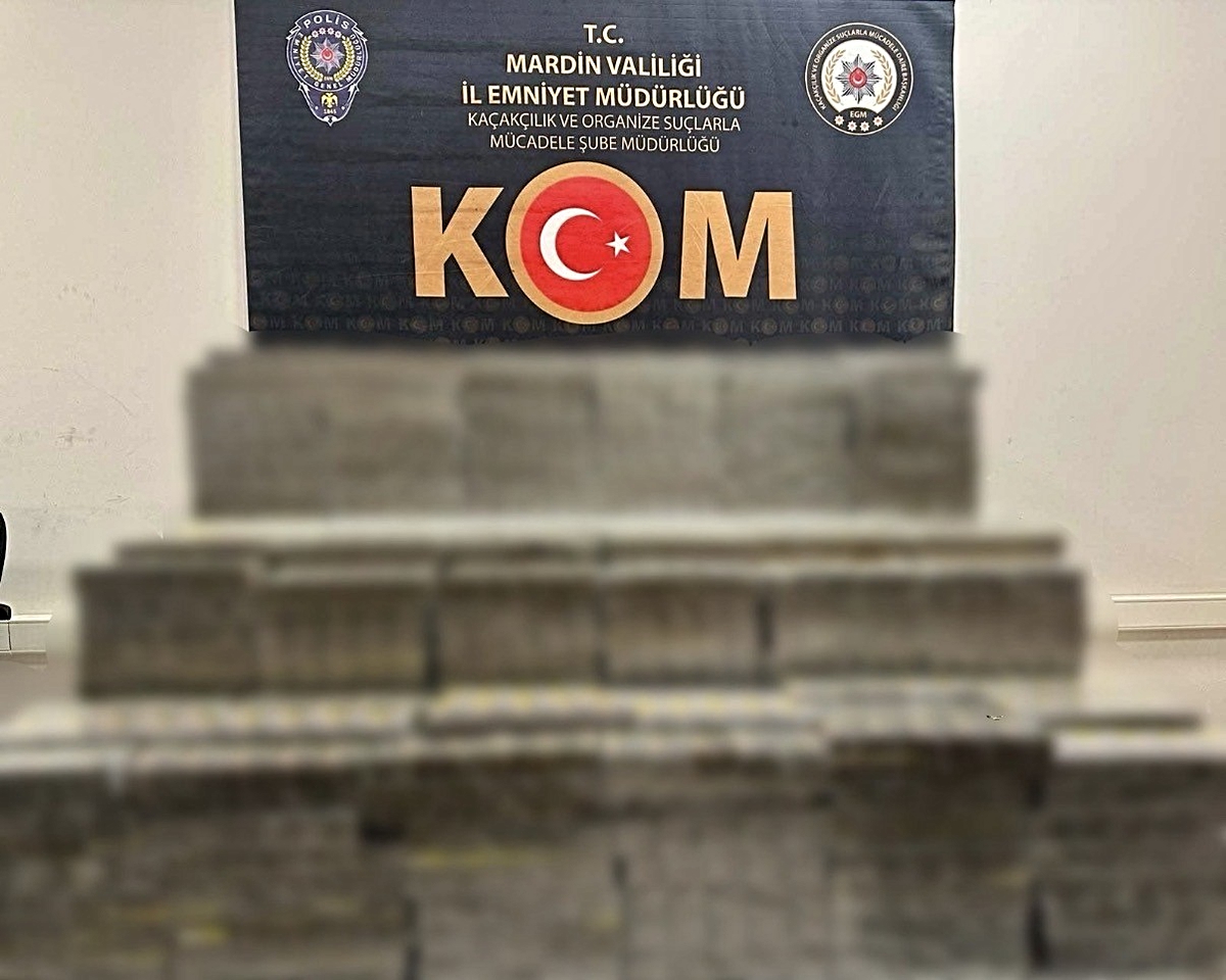 Mardin’de 14 bin paket kaçak sigara ele geçirildi
