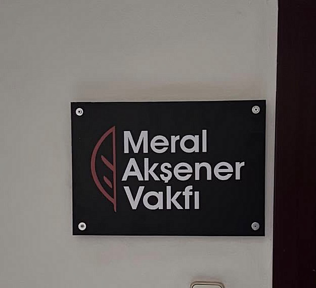 Meral Akşener Vakfı'nın logosunda yarım yaprak ve vakıf adı yer aldı