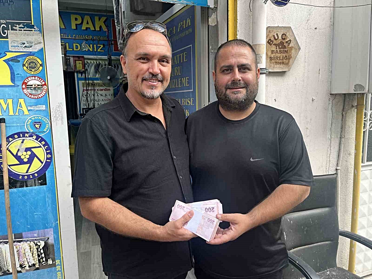 Para sahibine, dürüst esnaf rahatına kavuştu