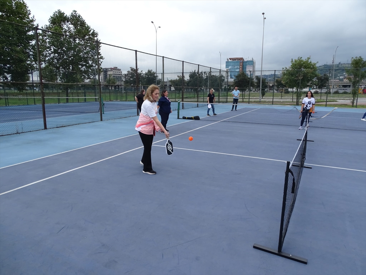 Samsun'da TEİAŞ personeline pickleball eğitimi verildi