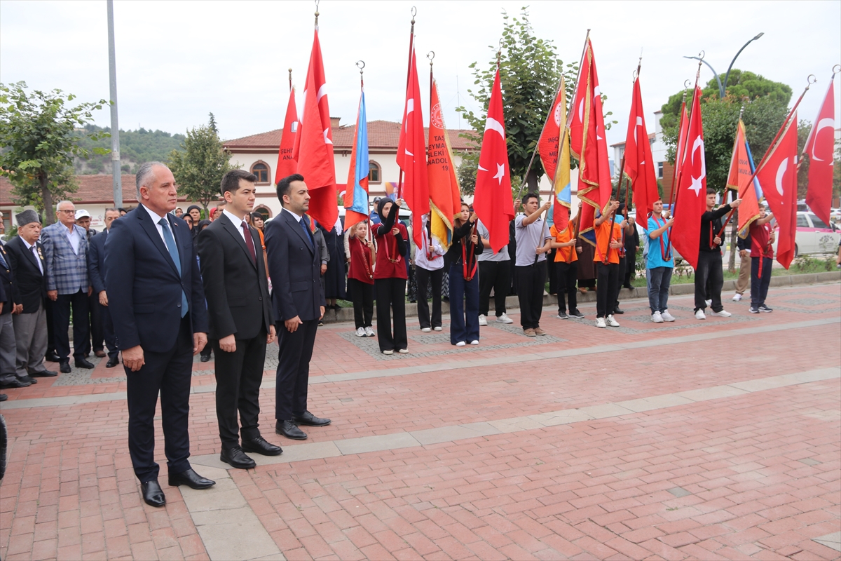 Amasya Taşova'da 19 Eylül Gaziler Günü töreninde Jandarma Astsubay Onur Bulut konuştu