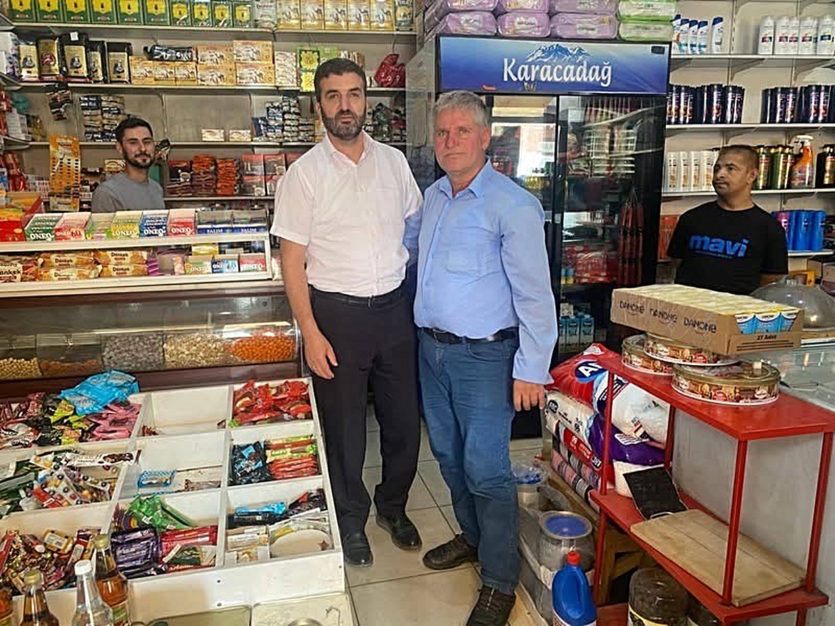 Diyarbakır Çermik'te İlçe Müftüsü Kızılarslan, Ahilik Haftası'nda esnafı ziyaret etti