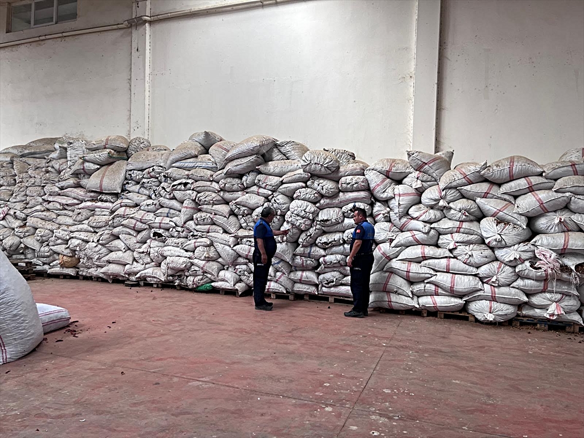 Gaziantep Nurdağı’nda 70 ton saplı biber çöpü ele geçirilip imha edildi