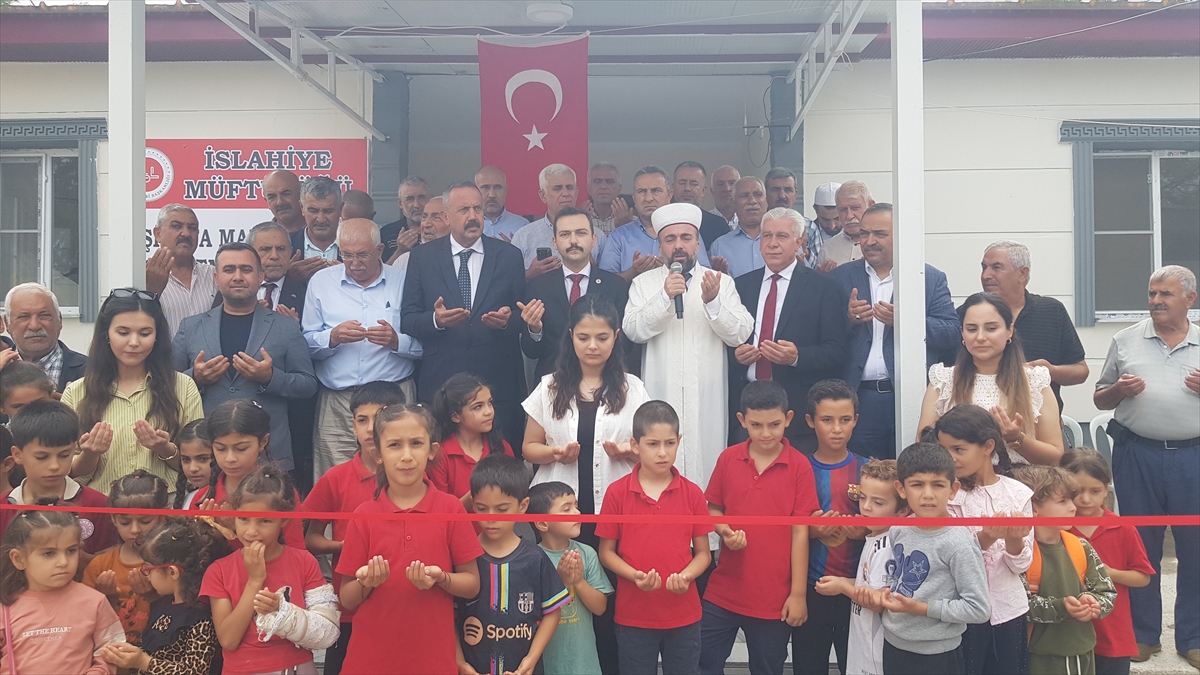 İslahiye'de depremde hasar gören Hacı Fatma Köse Camisi 31. cami ibadete açıldı