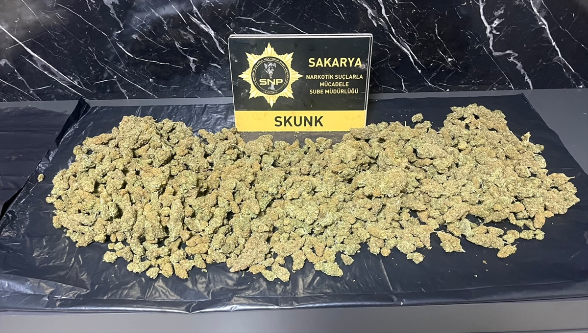 Sakarya'da operasyonda 1 kilo sentetik uyuşturucu ele geçirildi, 2 kişi tutuklandı.