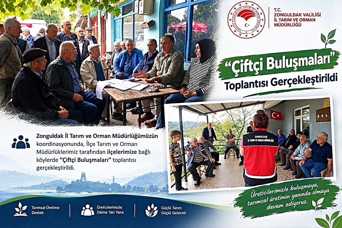 Zonguldak'ta çiftçi buluşmalarında 2027 ÇKS ve tarımsal destekler anlatıldı