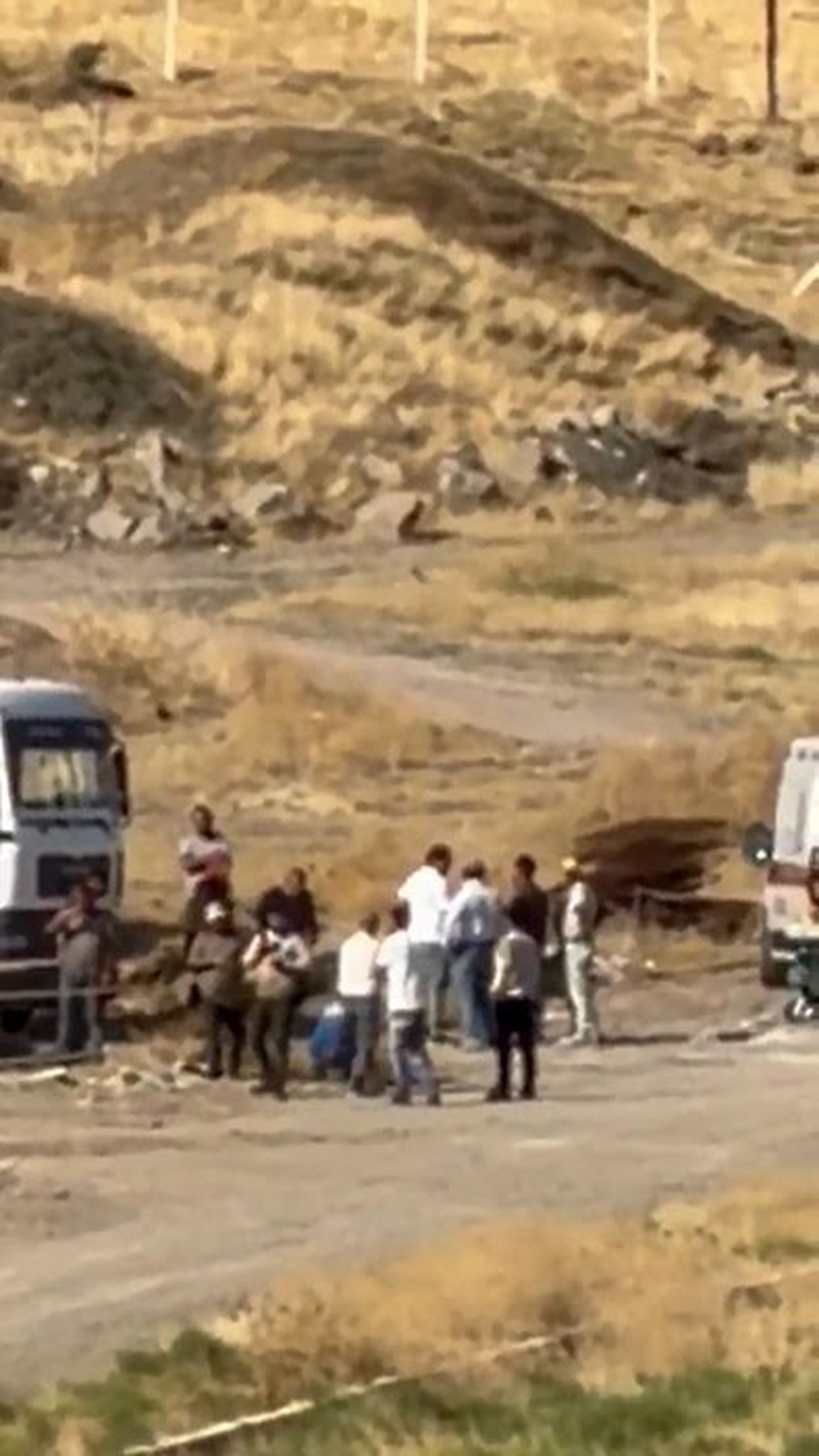 Ankara Sincan Yenikent'te inşaatta vinçten düşen malzeme işçiyi ağır yaraladı