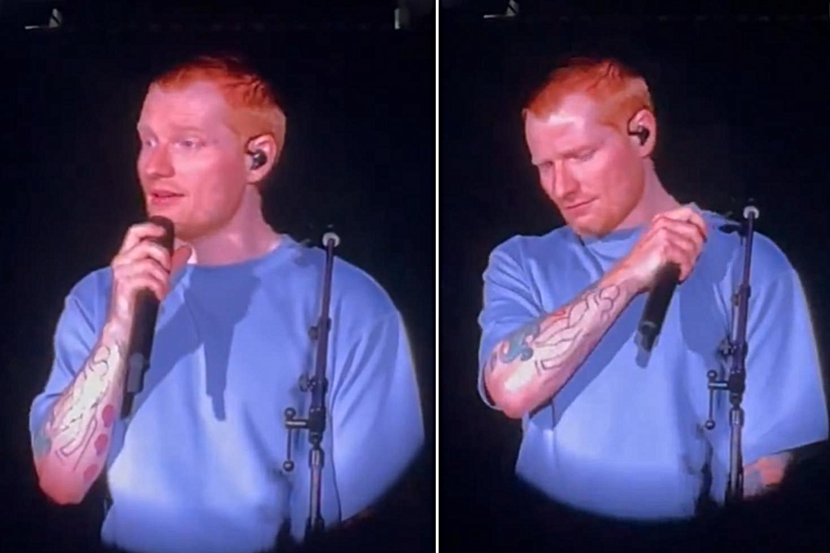 Ed Sheeran sahnede gözyaşlarını tutamadı: Gazze'de yaşananlar savunulamaz