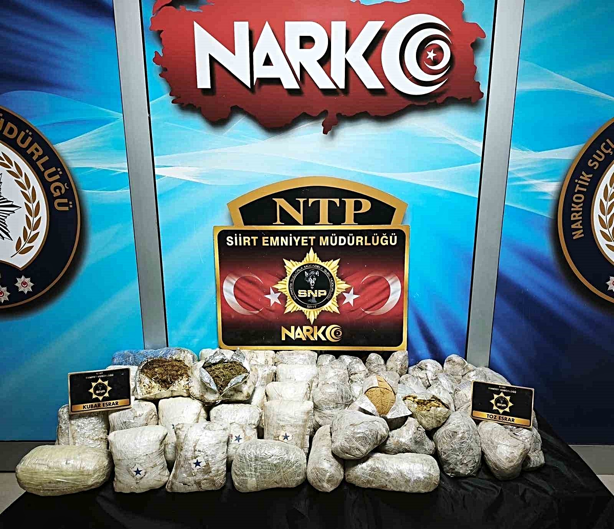 Siirt'te koyun yününe saklanan 37 kilo 600 gram esrar ele geçirildi, şüpheli tutuklandı