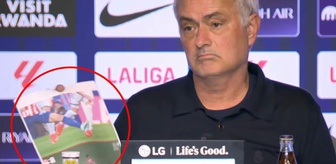 Derbiyi kaybeden Mourinho çıldırdı! Basın toplantısına elinde fotoğraflarla geldi