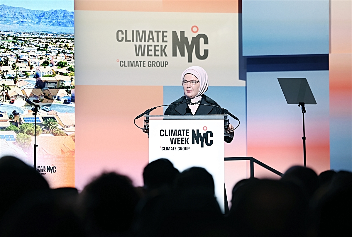 Emine Erdoğan, New York İklim Haftası açılışında konuştu: