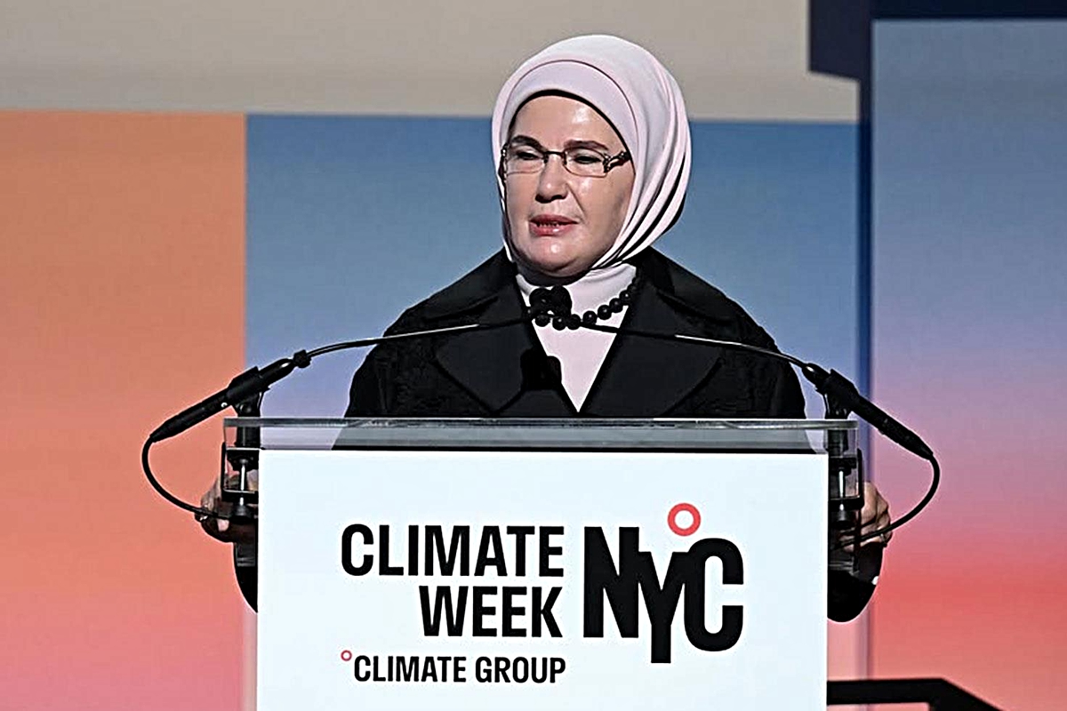 Emine Erdoğan, New York İklim Haftası açılışında konuştu: Hiçbir teknoloji tek başına çözüm olmayacak