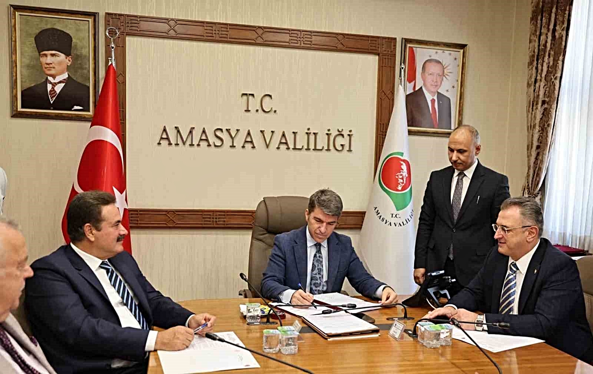 Gümüşhacıköy OSB kuruluş protokolü Amasya Valiliği’nde imzalandı