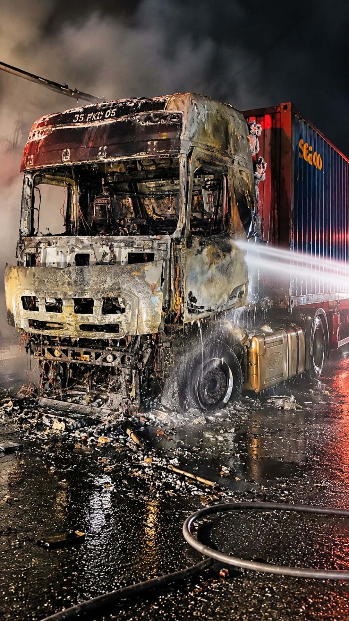 İzmir Bayraklı Tünelleri'nde TIR'da çıkan yangın söndürüldü, trafik normale döndü