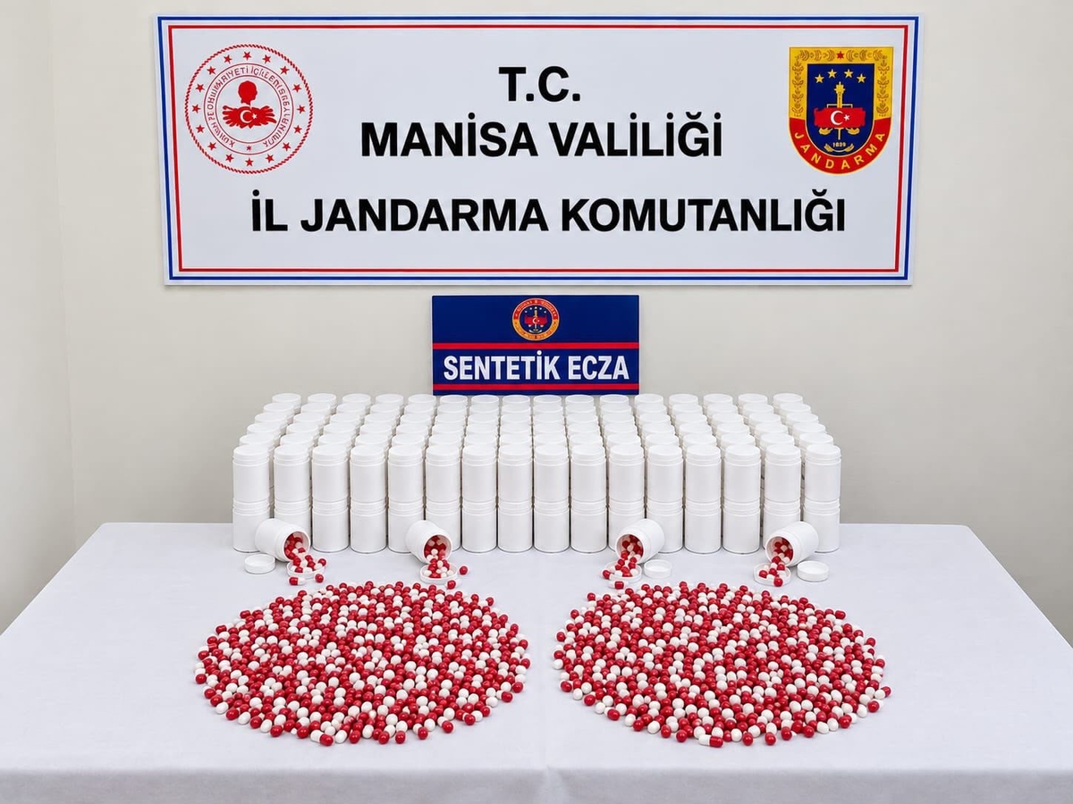 Manisa'da kırsala gizlenen 12 bin 450 sentetik hap ele geçirildi, şüpheli tutuklandı