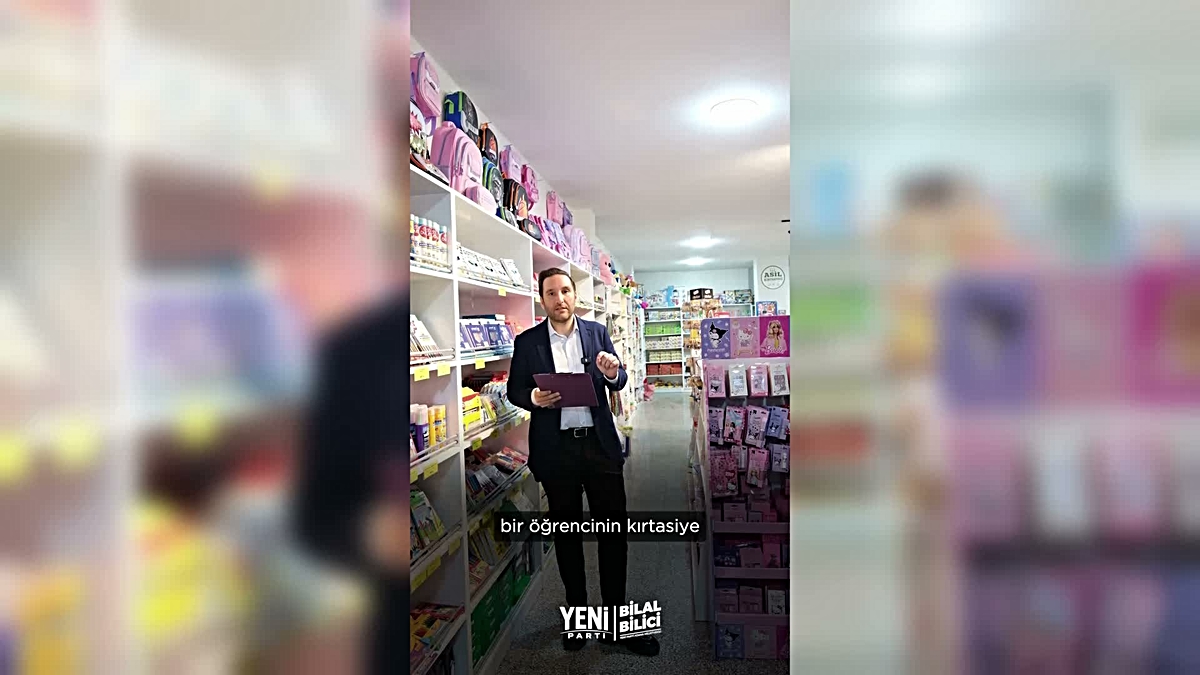YENİ Partili Bilici, kırtasiye için 3 bin 335 liralık harcama gerektiğini söyledi