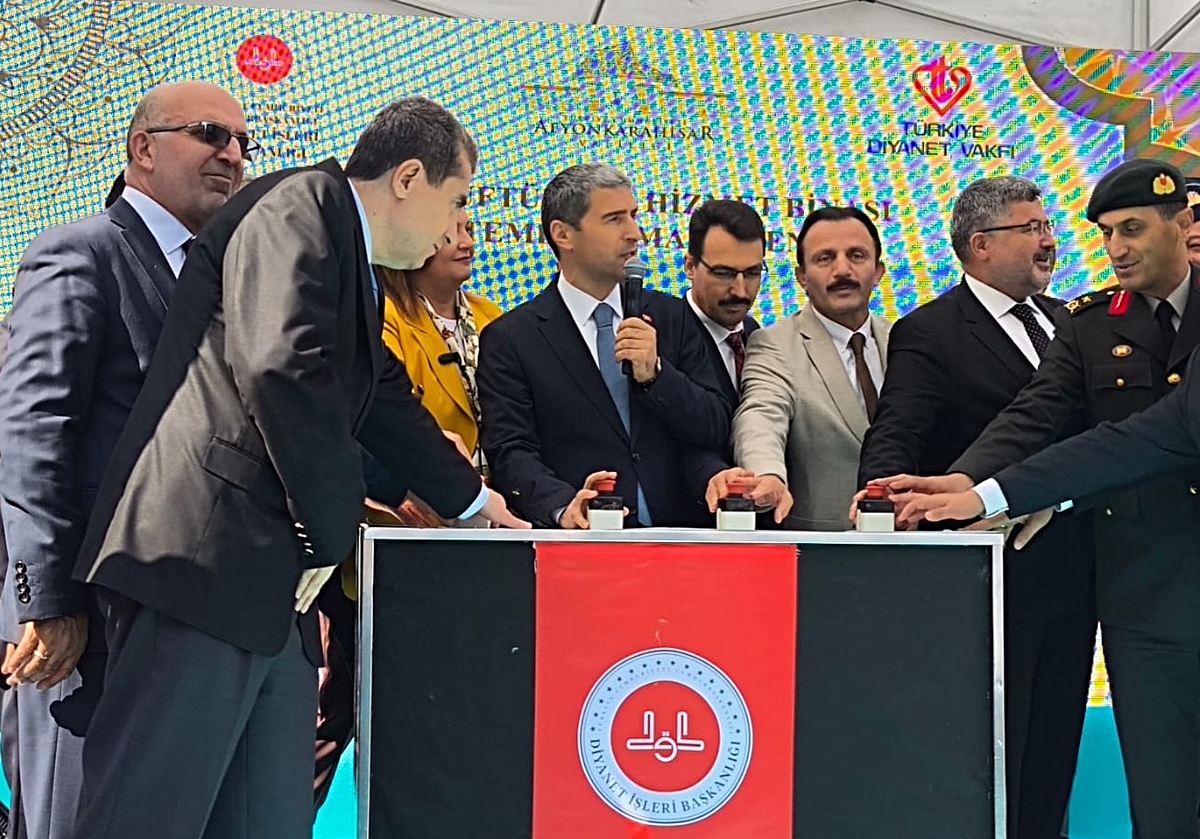 Afyonkarahisar İl Müftülüğü yeni hizmet binası için temel atma töreni düzenledi